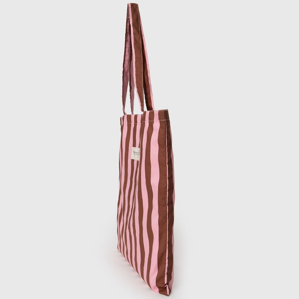 NWT Princess Polly Lelande Striped Tote Bag Pink / Brown - Picture 3 of 9